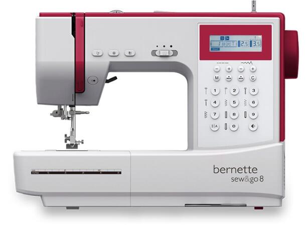 DEMO: Bernina Bernette Sew&Go 8 Symaskin SOM NY, FULL GARANTI. 