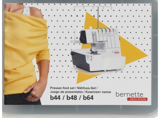 Trykkfotsett Bernina Bernette B44/B64 Passer til Bernette B44, B48, Airlock 64 